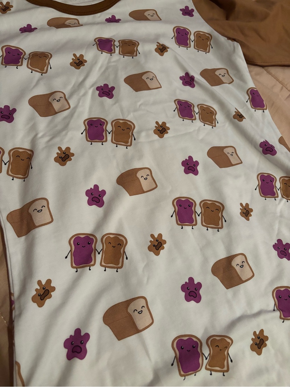 Dinkie’s Den PB+J Long Sleeve Onesie - Picture 2 of 2